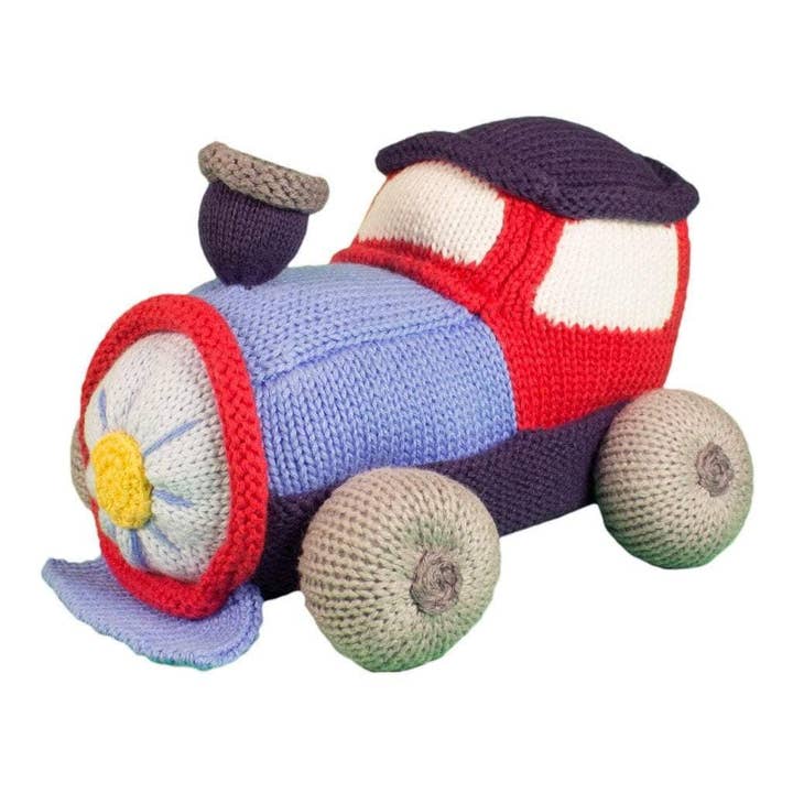 Timmy the Train Knit Doll for wholesale by Petit Ami & Zubels