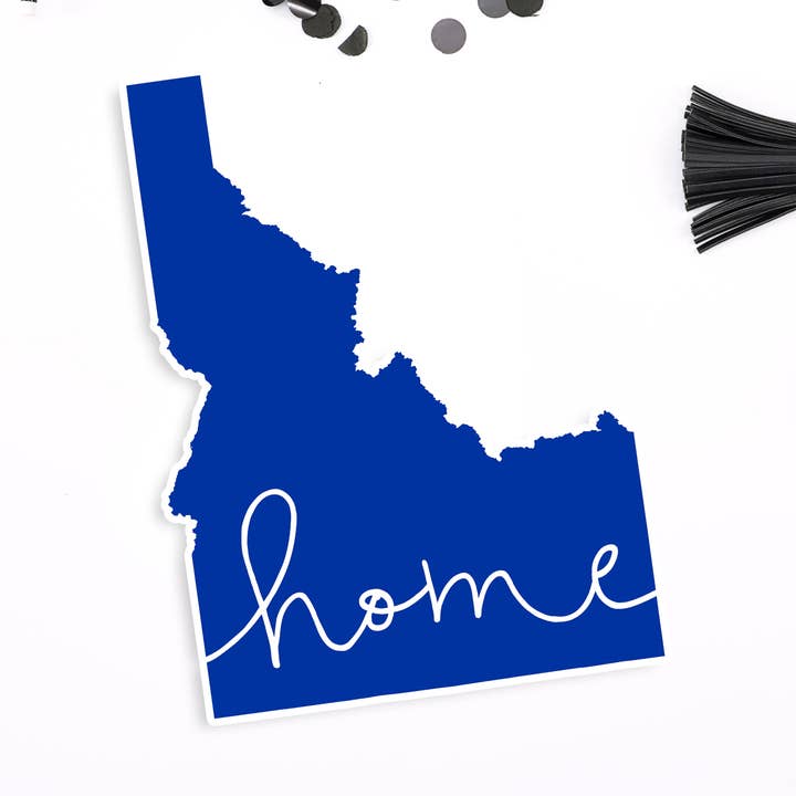 Idaho 'home' state sticker | Multiple Colors for wholesale by Paperfinch Design