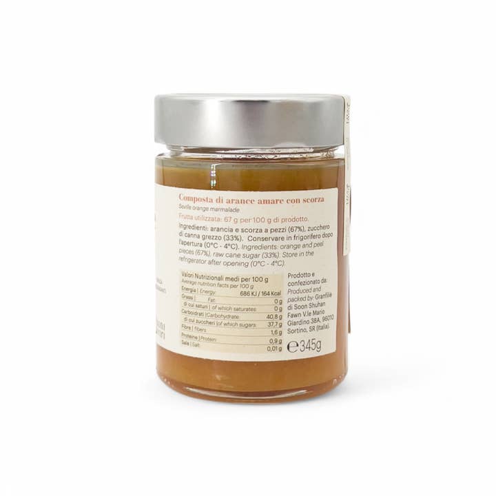 Boniviri BCorp – wholesale Sylt/gelé – Bitter apelsinmarmelad - 345 g
