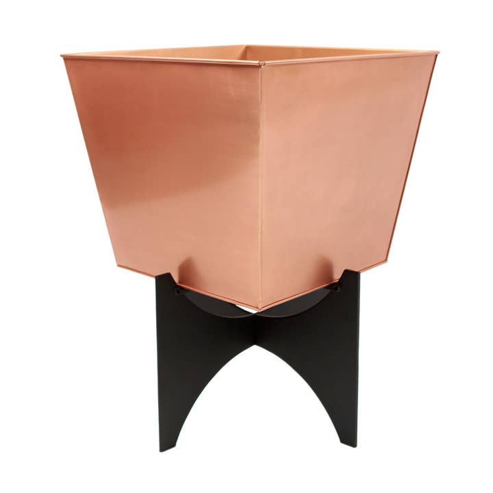 Zaha II Planter- Kopparpläterad blomlåda för wholesale av ACHLA Designs