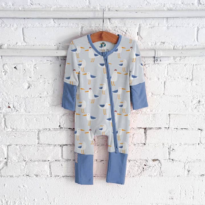 Over the Sea Bamboo Pajamas for wholesale by Buckle Me Baby Coats