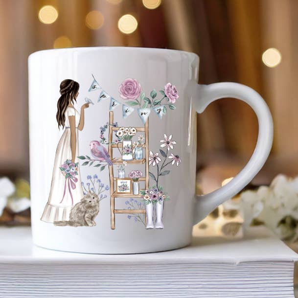 Spring Morning Ceramic Mug for wholesale by Les Moonettes