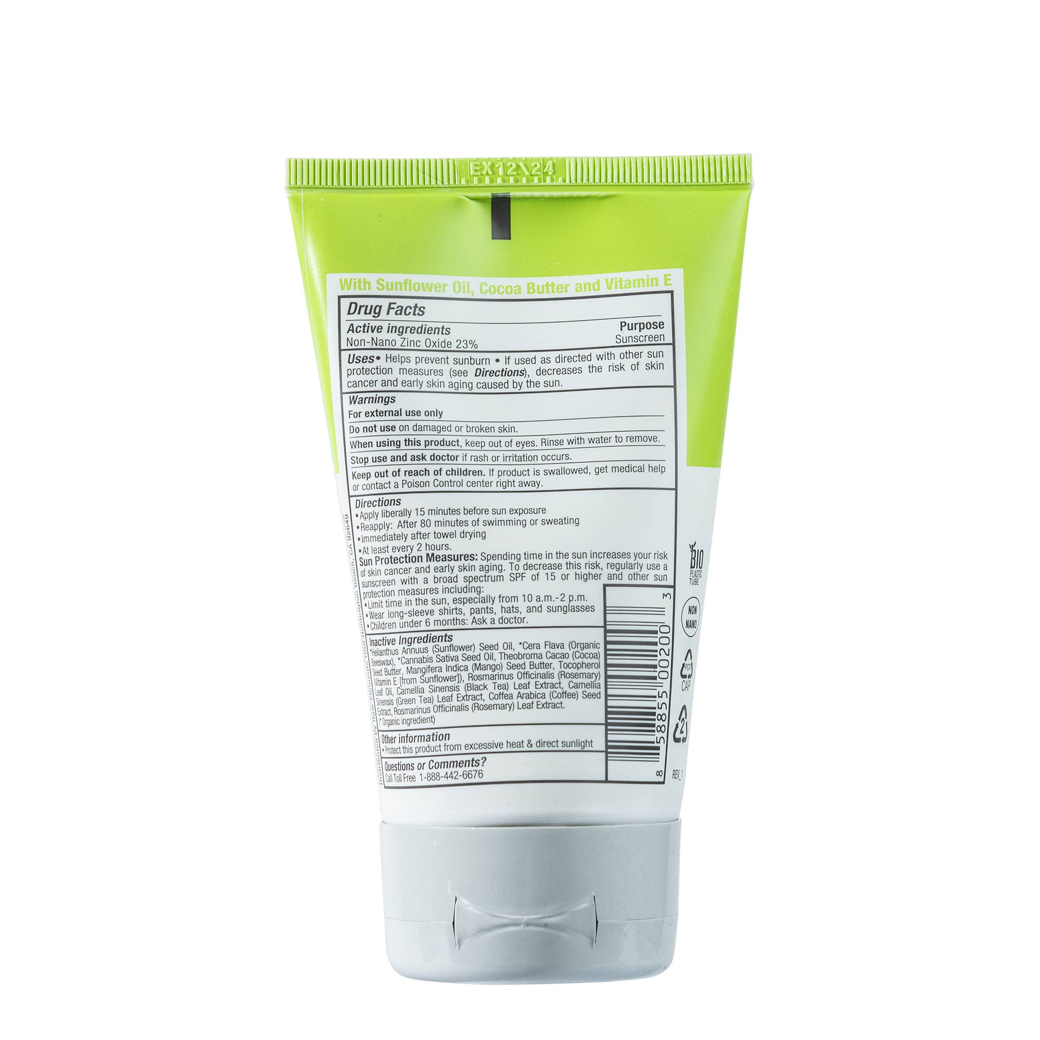 Raw Elements - Wholesale Sunscreen - RAW ELEMENTS FACE AND BODY TUBE SPF 301