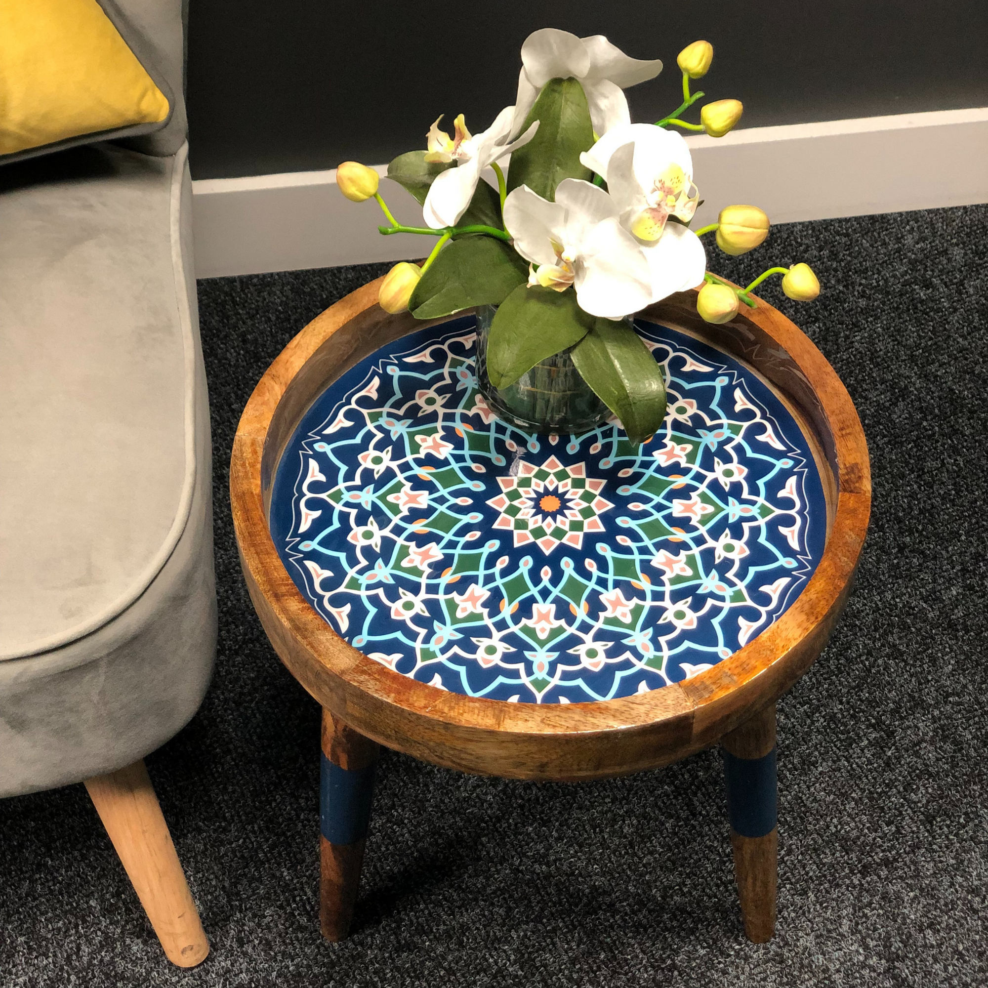 Hartsmede - Wholesale Side Table - Handmade Side Table Removable Legs Hummingbird Tray Table0