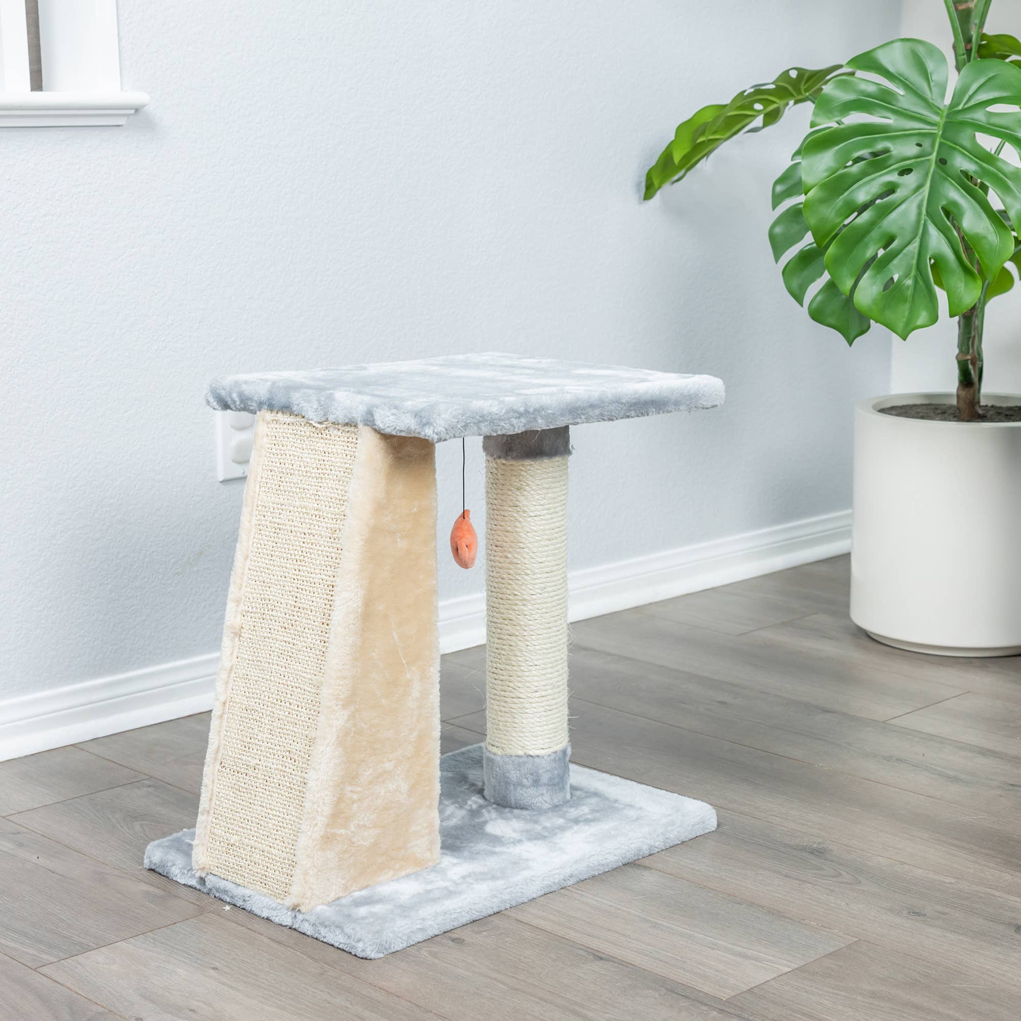 Armarkat - Wholesale Pet Scratcher - Cat - Armarkat  2 Level Platform Scratcher Real Wood Cat Post3