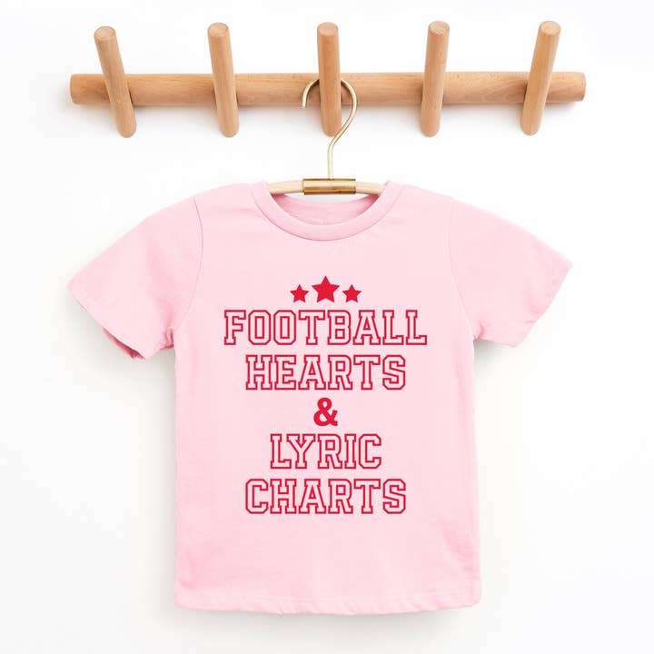 Fodboldhjerter & Sangtekstkemaer - Børne- og Ungdoms T-shirt med Korte Ærmer og Småbørns T-shirt med Korte Ærmer for engroshandel hos The Juniper Shop Wholesale