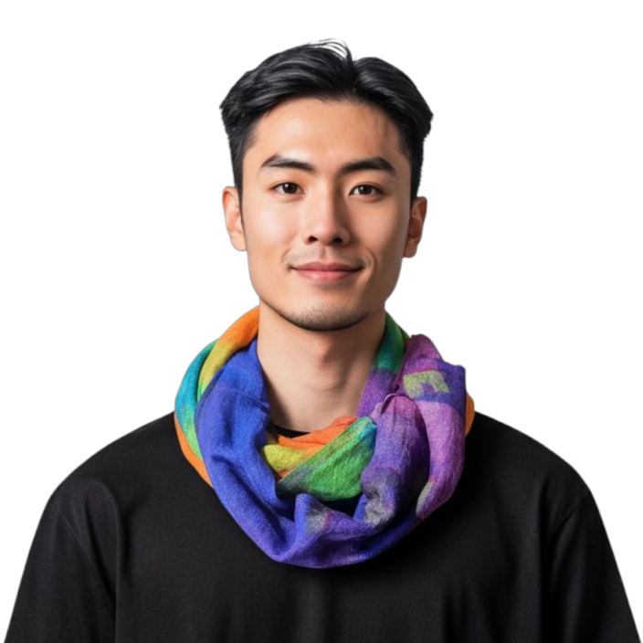 Happy Lona - Wholesale Scarf - Men's - Pixel Party9