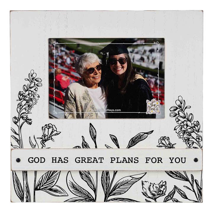 Flower God has Great Plans Frame for wholesale by Glory Haus
