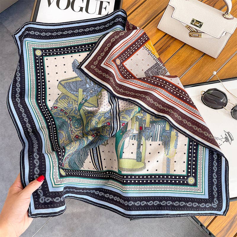 Marayn - Wholesale Scarf - Women's - Luxury Silk  Wool Scarf Chic Style 20258