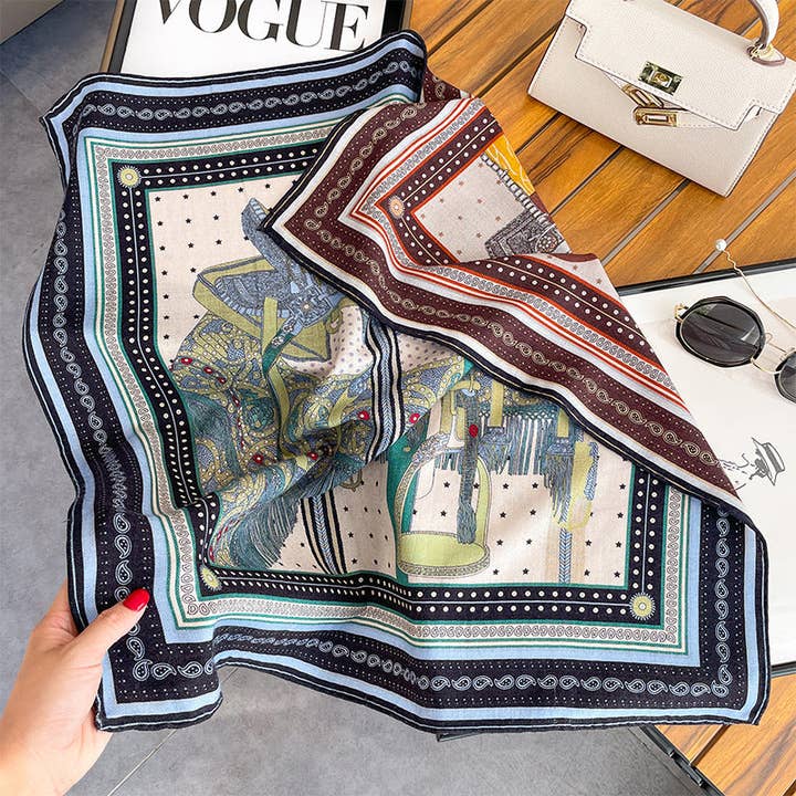 Marayn - Wholesale Scarf - Women's - Luxury Silk Wool Scarf Chic Style 20258