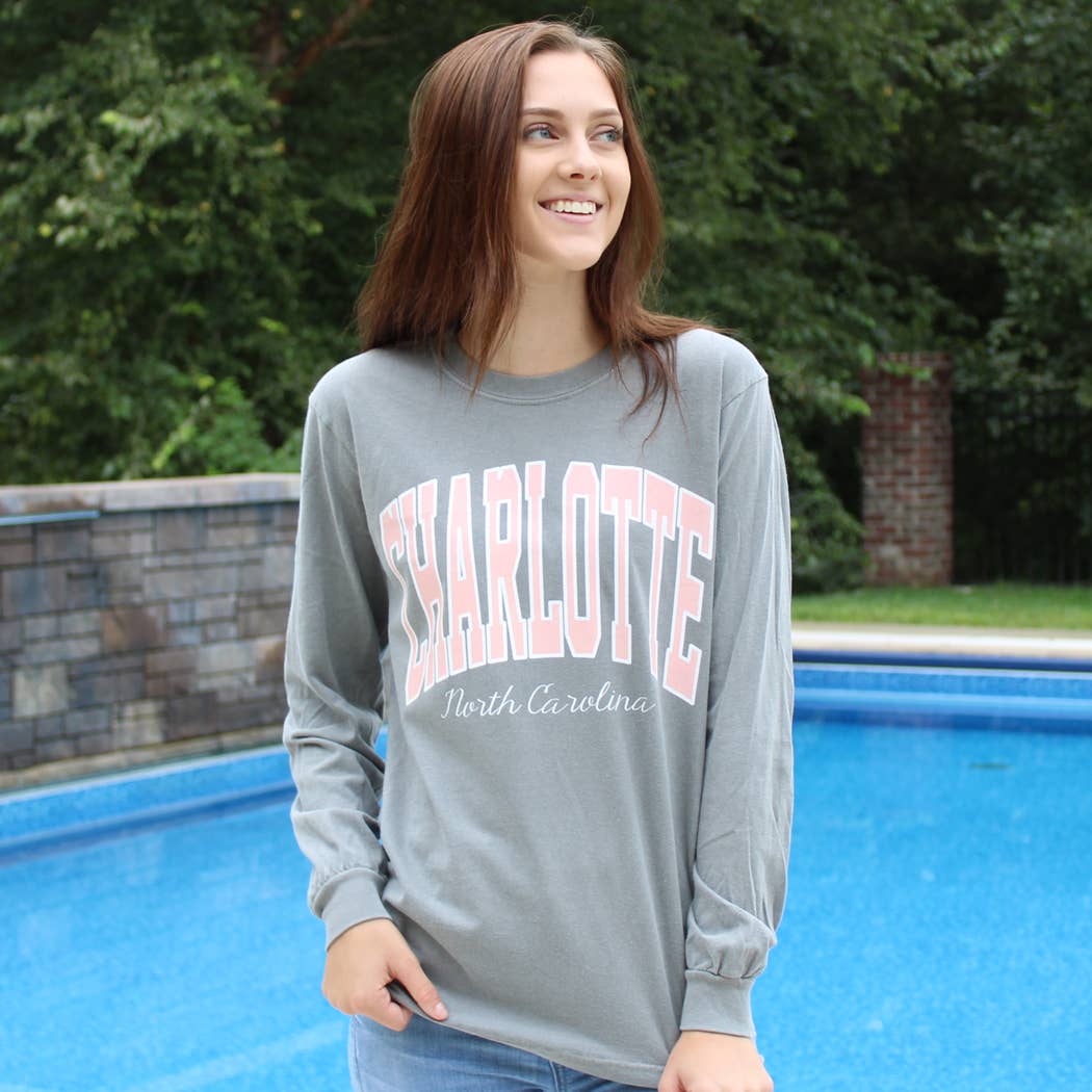 As Shown Charlotte Unisex Screen Printed Sweatshirt for wholesale on Faire0