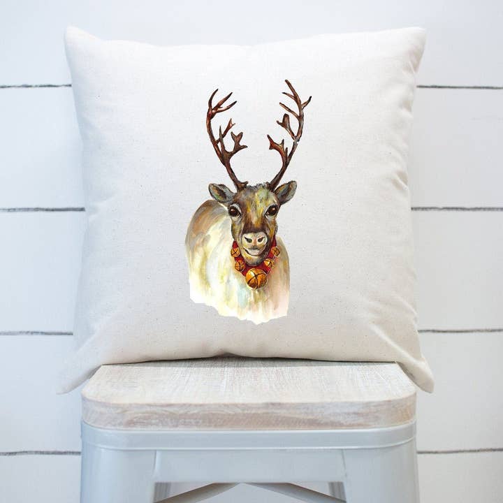 Aquarell Rentier Vintage Bauernhaus Kissenbezug für den Großhandel von Rising Tide Vintage