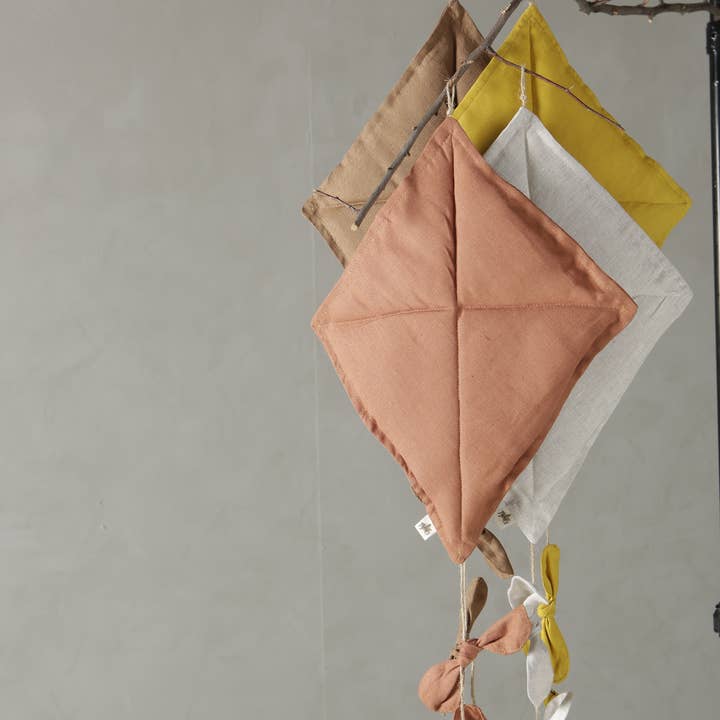 2 Stories - Wholesale Decorative Tassel/Wall Drop - KITE wall decor, linen,handmade, children room, baby room2