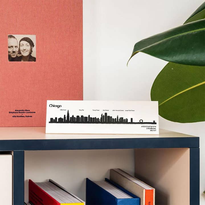 Ameico - Wholesale Decorative Tabletop Object - The Line - 7.5" City Skyline Silhouette Mini