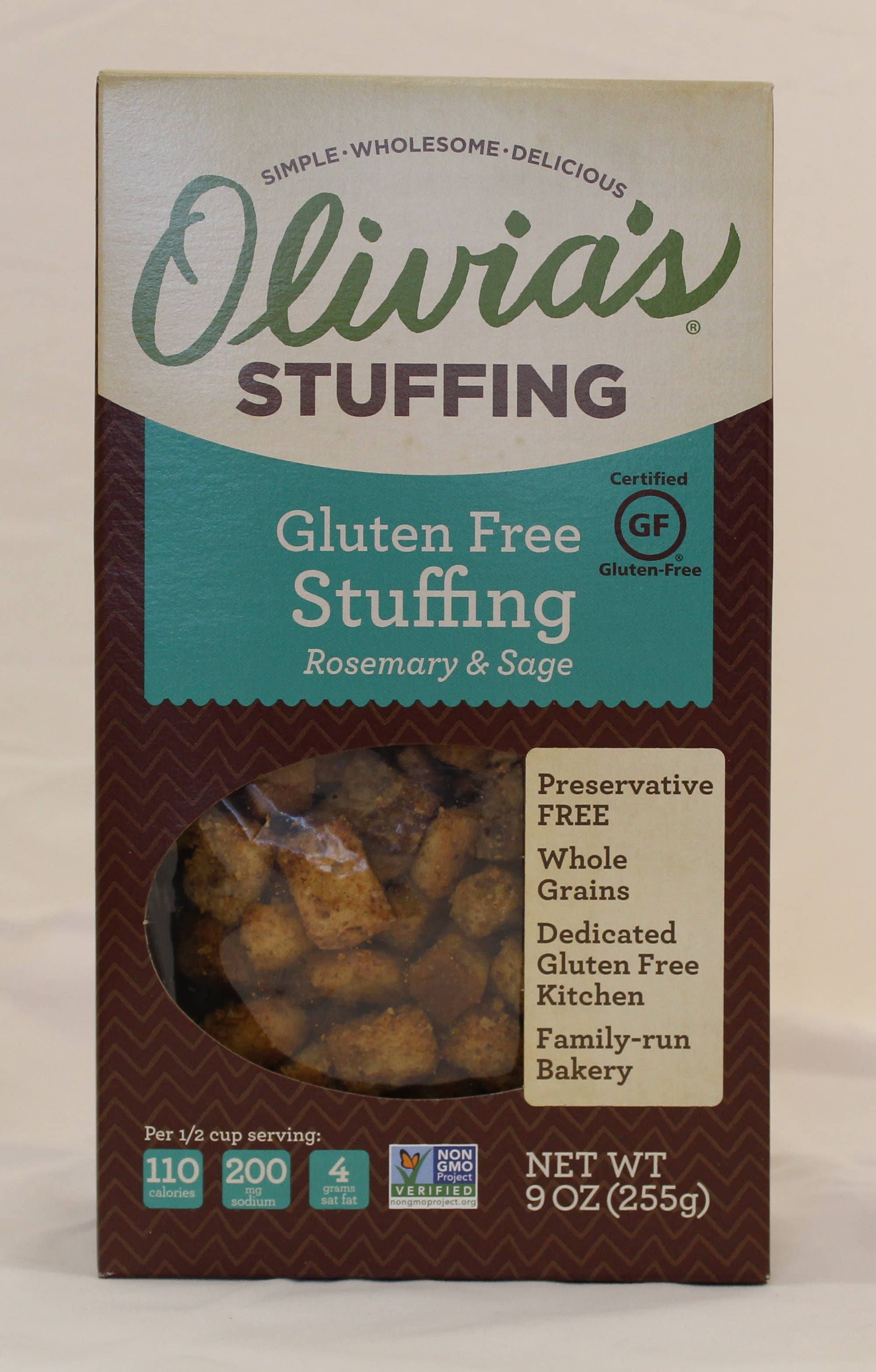 Olivia's Crouton Co., Inc. - Wholesale Bread mix - Olivia's Gluten Free Rosemary & Sage Stuffing 6 case