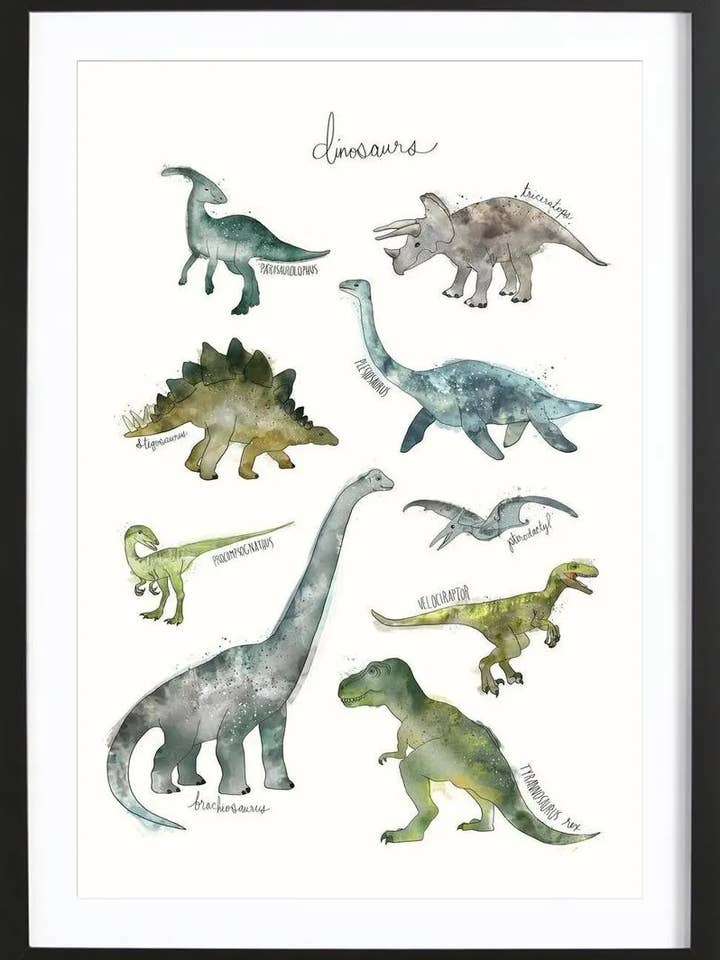 Dinosaures - affiche premium pour la vente par JUNIQE