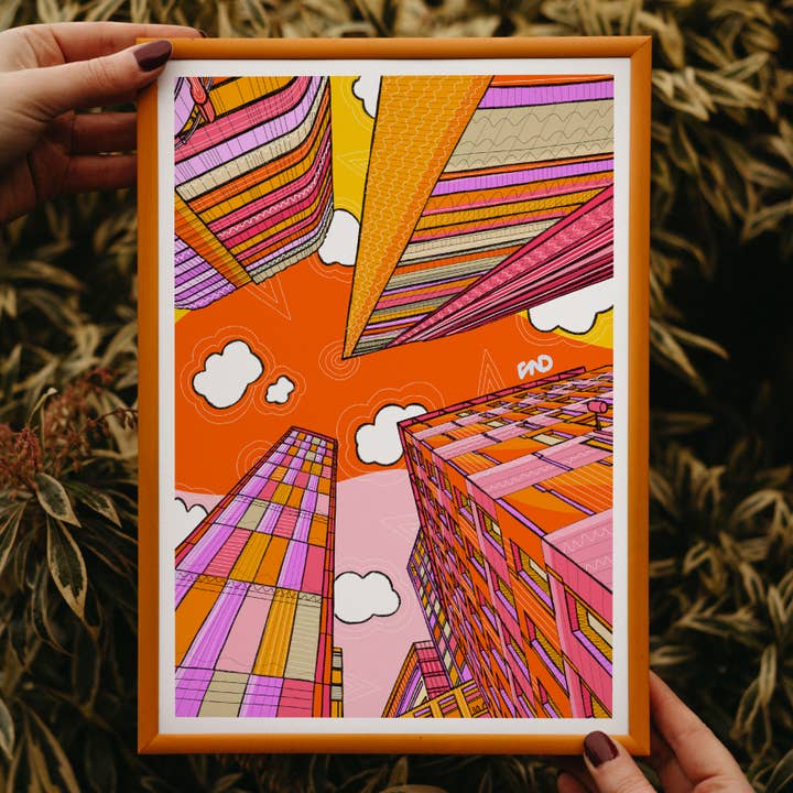 Slå upp Stadskonsttryck, Konst med resetema för wholesale av Freya Niamh