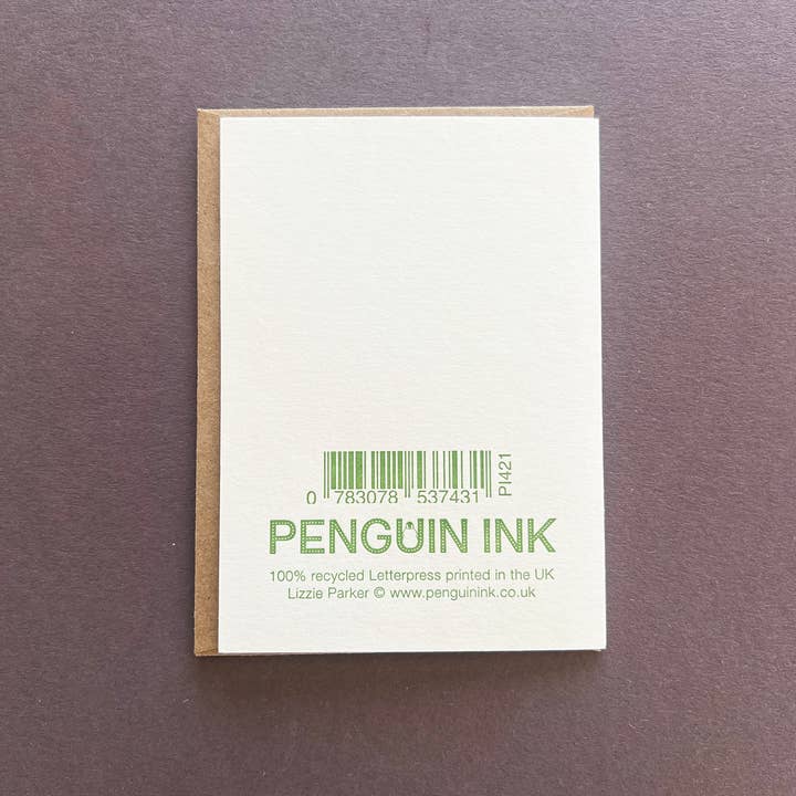 Penguin Ink – Cartão de saudação diária por atacado – Cartão Ginkgo3