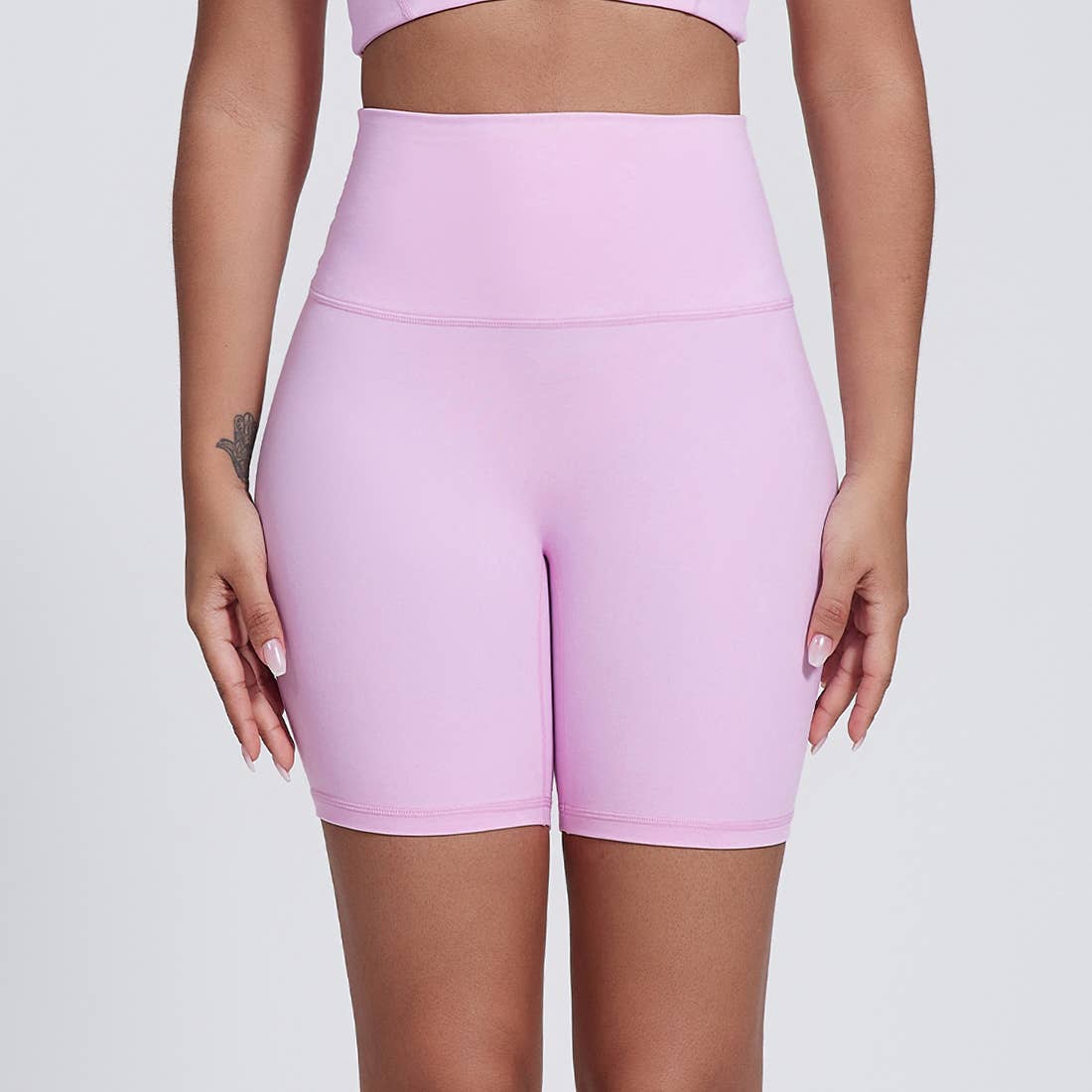 Sodalemon - Wholesale Athletic Shorts - Women's - Womne No Front Seam Yoga Sport Shorts19