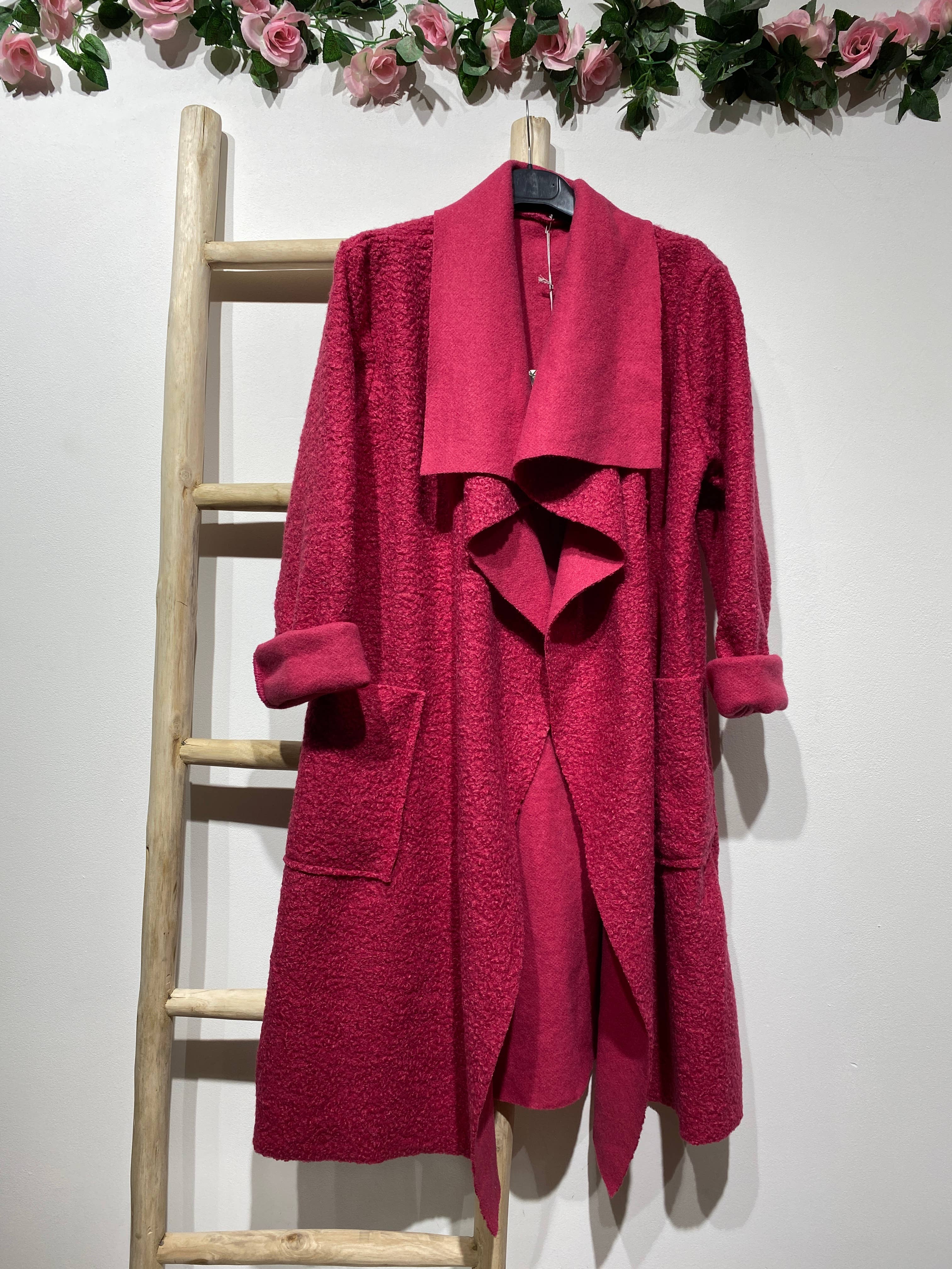 LINEN & COTTON HOUSE - Vente Manteau – femme - VESTE BOUCLETTE MATIERE RESPONSABLE + SIZE  35122 16