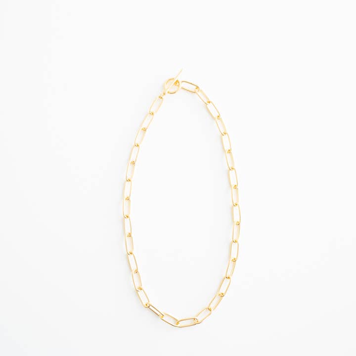 N7168- Ketting met paperclip voor wholesale door Heidi Hull Designs