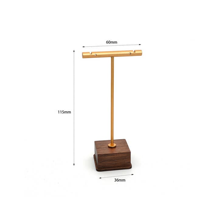 Gemcohub – wholesale Jewellery stand & display – Solid Wood Base Metal Earring Jewelry Display Stand2