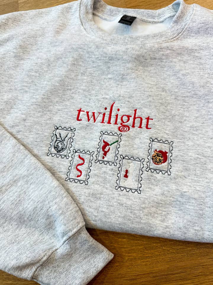 Twilight Embroidered Crewneck for wholesale by Pop Cultur'd Co.