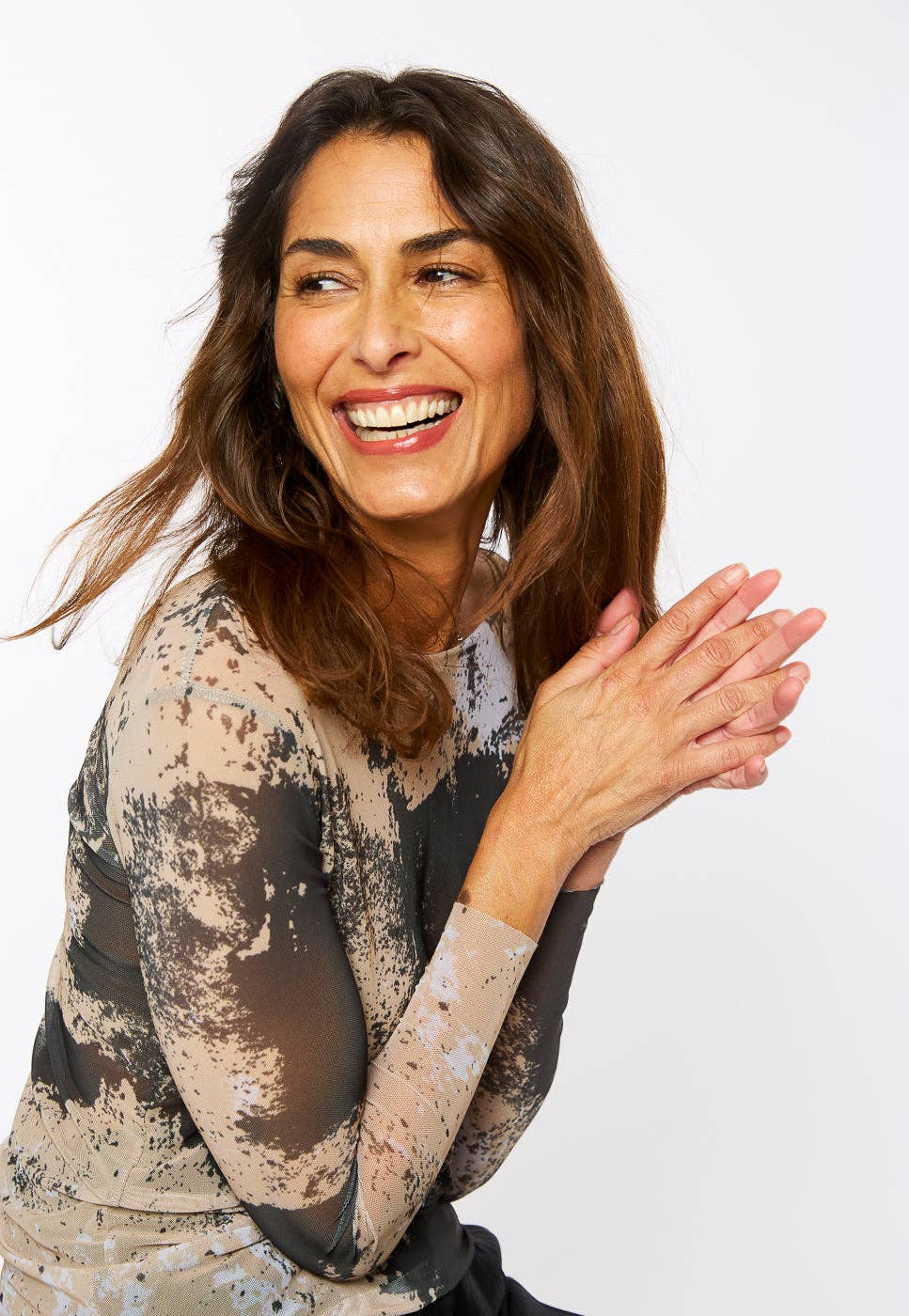 AMB Designs - Wholesale Knit Top - Women's - Eclipse - NudiTee Sheer Top1