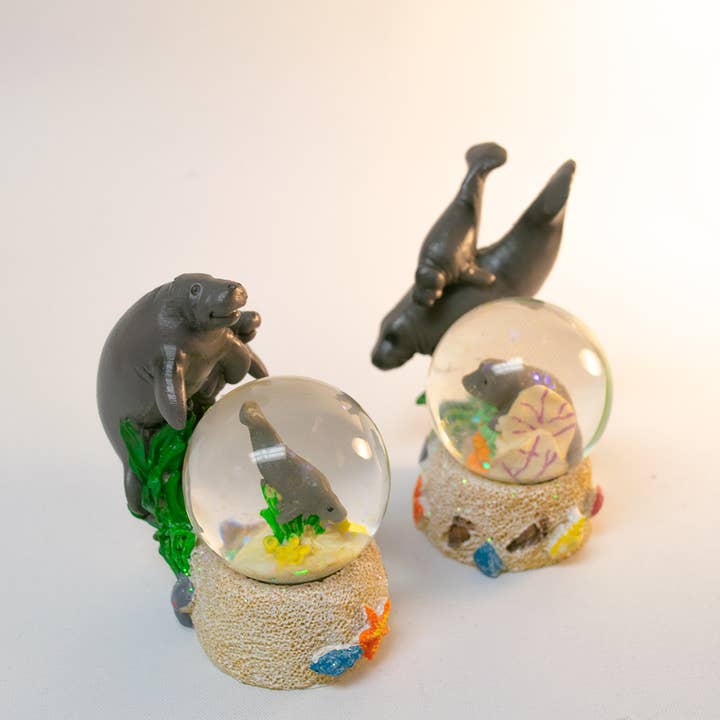 Manatee Water Globe Pair for wholesale by Sea Creations