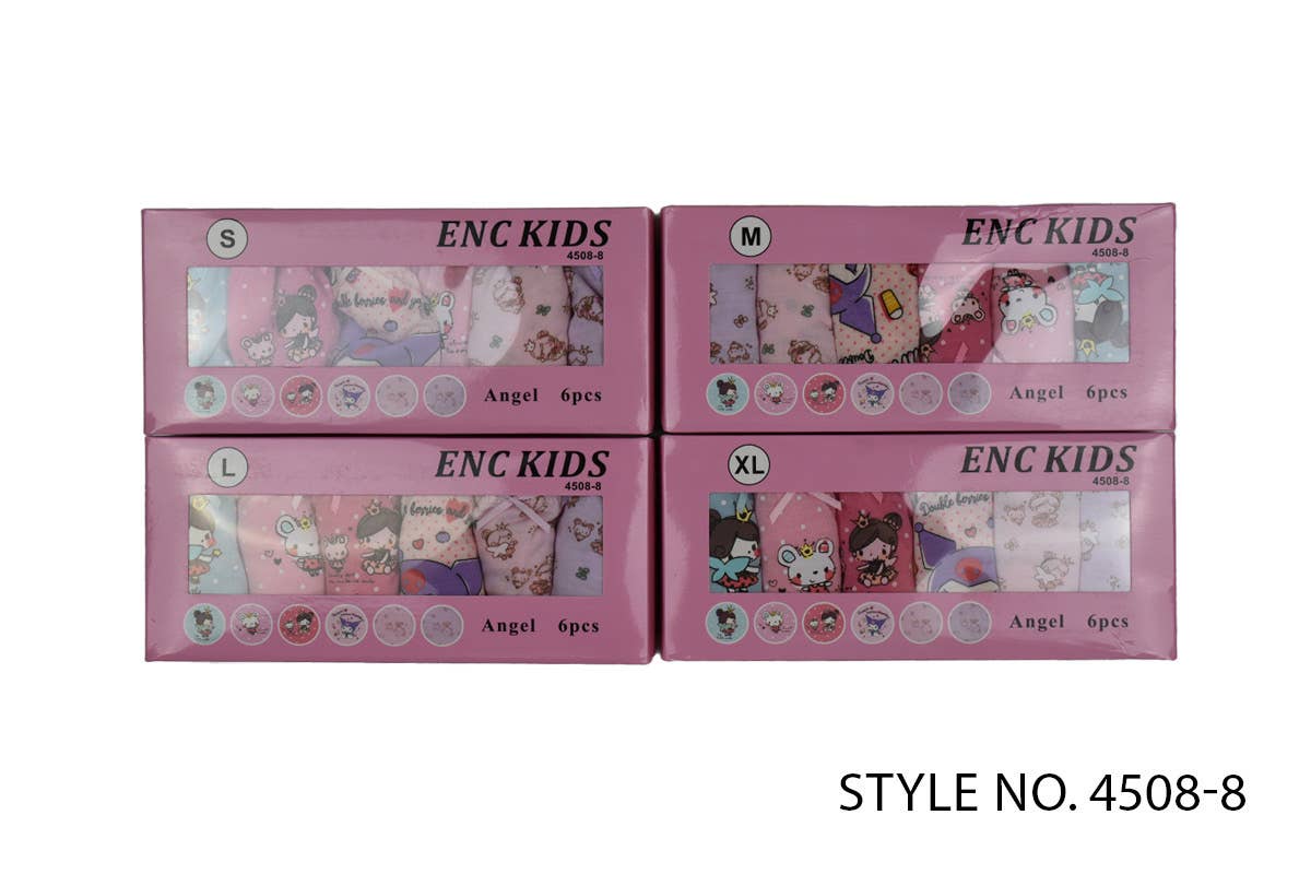LunaBerries - Wholesale Underwear - Kids - LunaBerries Angel 6 Pack Underwear1