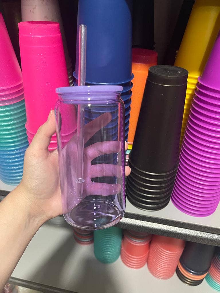 One Stop Cups – wholesale Dricksglas och koppar – 16oz Jellyfärgade sublimationsglasburkar5