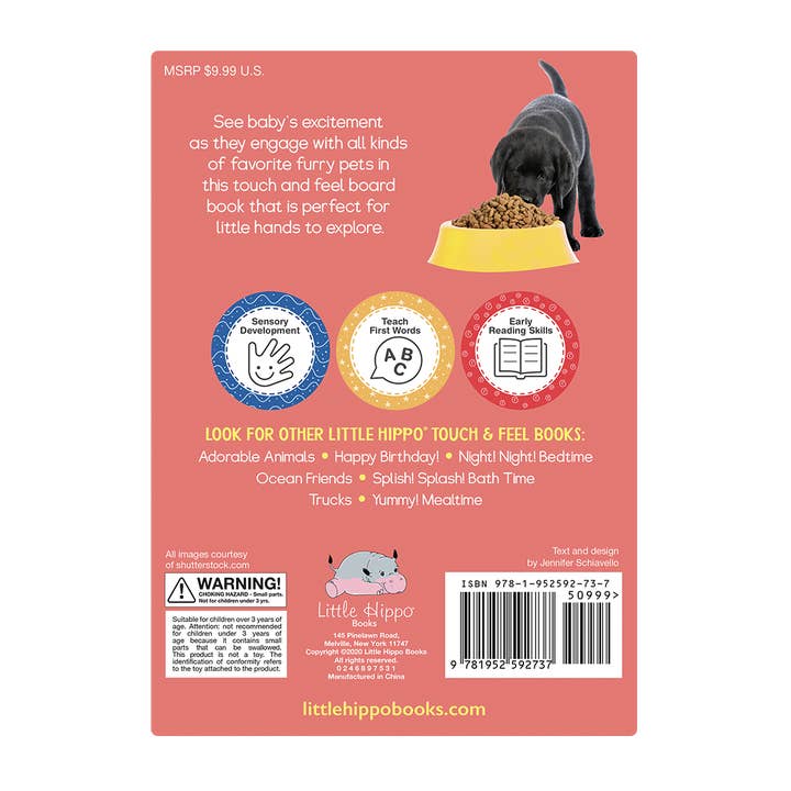 Little Hippo Books - Wholesale Book - Kids - Puppies and Kittens -Touch and Feel Sensory Board Book
