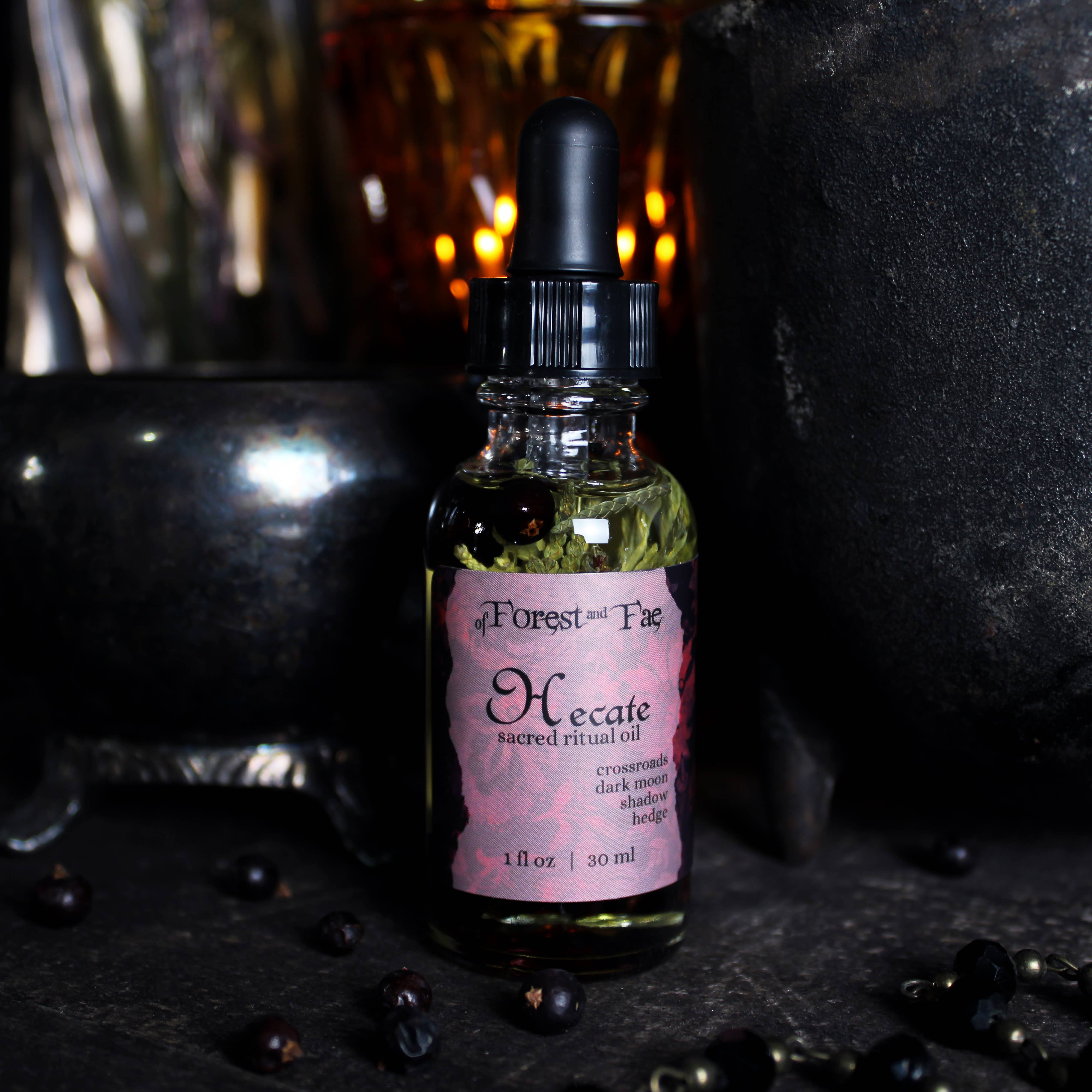 of Forest and Fae – wholesale Meditation supplies – Hecate Sacred Ritual Oil • Altar oil for spell & ritual work5