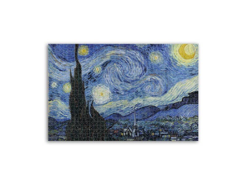 MUSEUM WEBSHOP – wholesale Pussel - Vuxen – Pussel med 1000 bitar, Stjärnenatt av Vincent Van Gogh2
