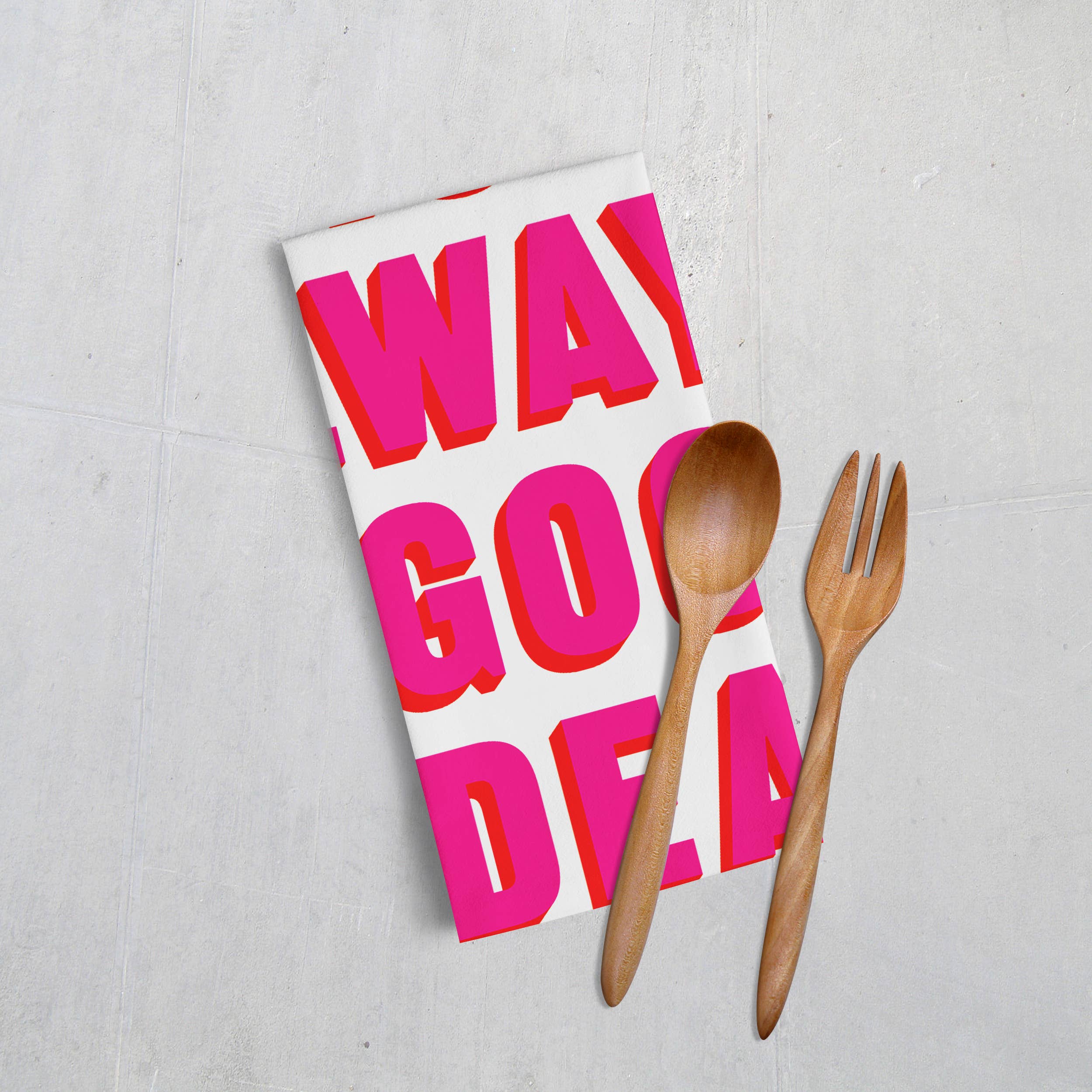 Brainbox Candy – wholesale Tea towel – Funny Gift - Tea Is A Good Idea Real Hackney Dave Tea Towel1