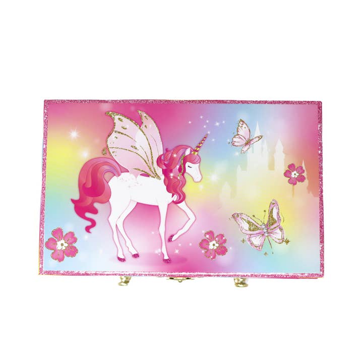 Dreamland Unicorn Medium Musical Jewellery Box | Pack of 1 for wholesale by Pink Poppy USA
