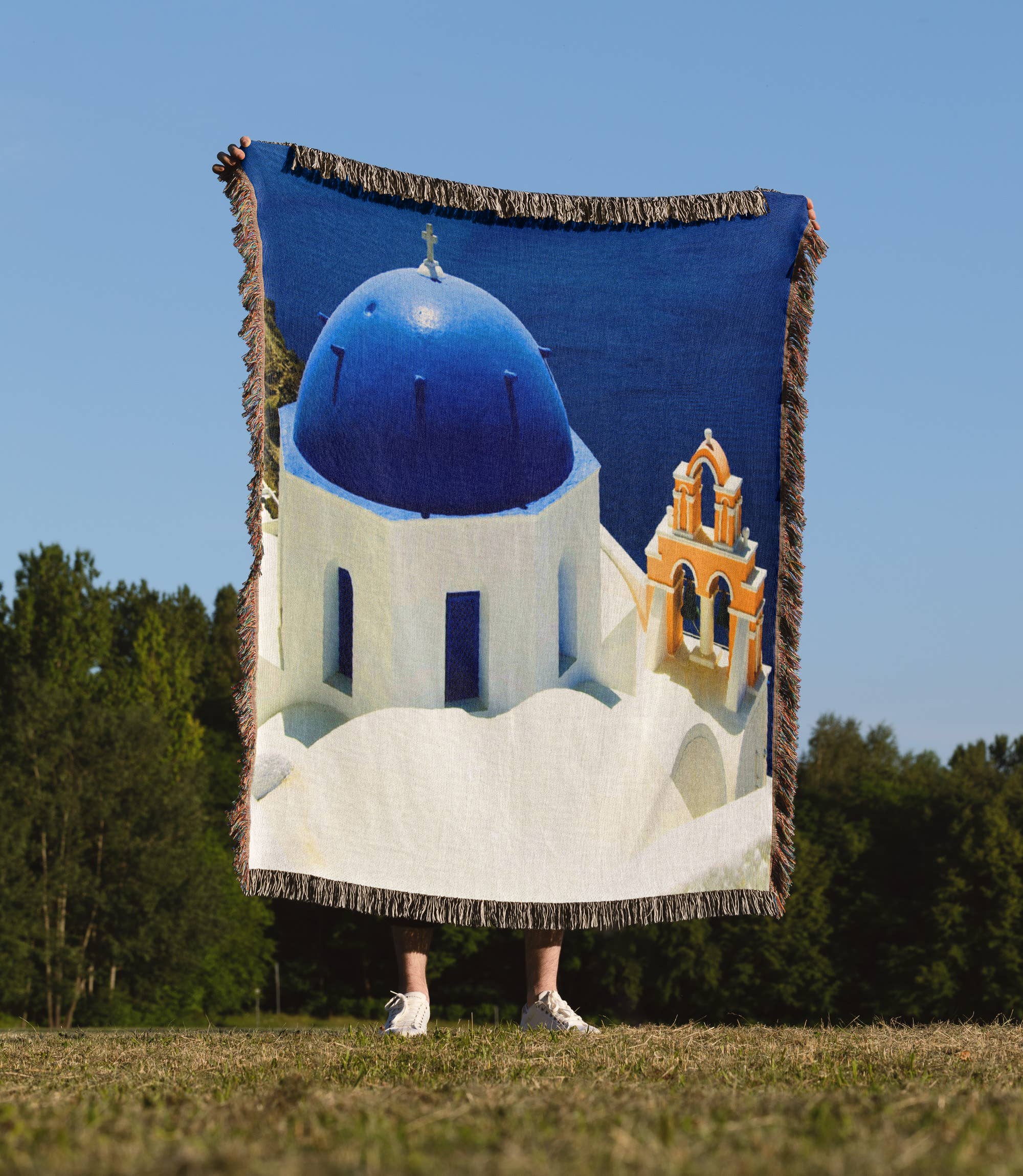 3dRose - Wholesale Throw Blanket - 3dRose, Greece. Santorini. Ocean., Blanket1