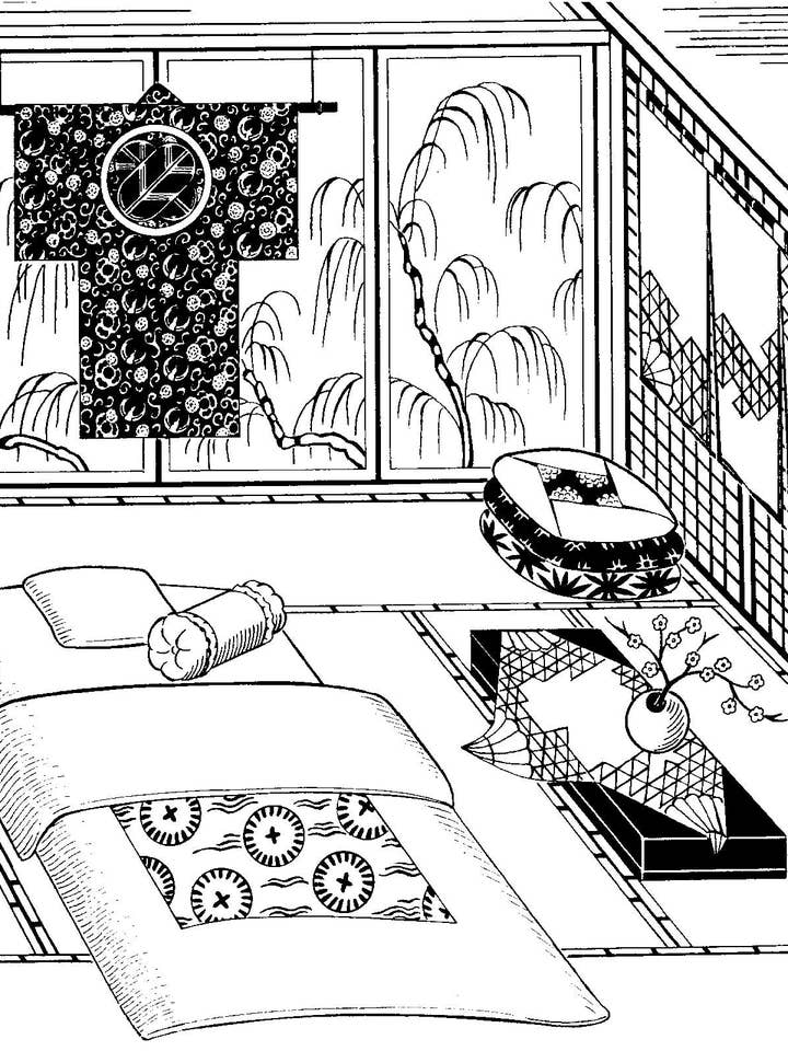 305 A Japanese Interior - Sewing Pattern for wholesale by Folkwear