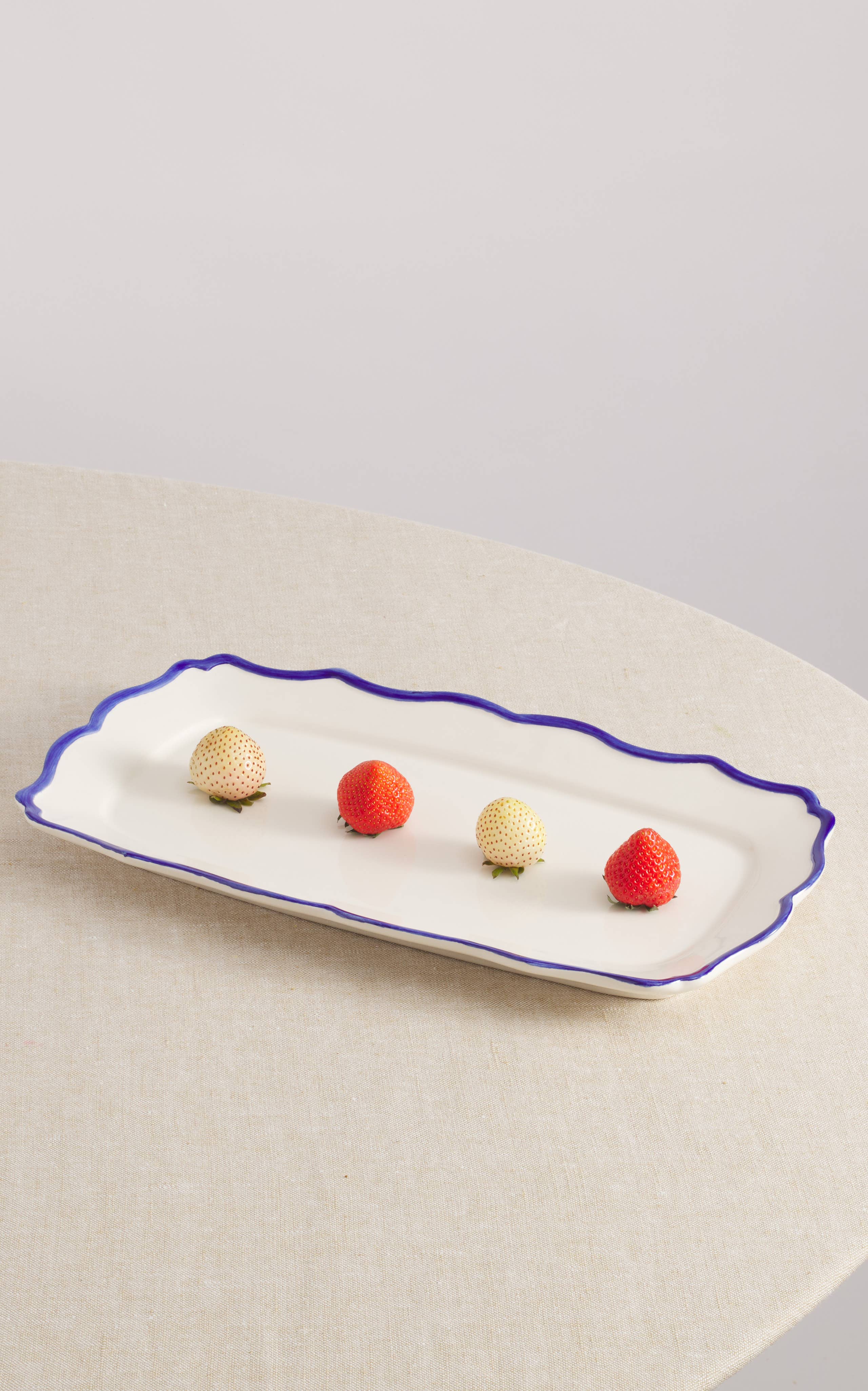 Maison Madison Home - Wholesale Platter - Jane Rect. Hand-Painted Tray 16'' x 8,9''2