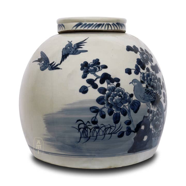 Porcelain pot bird XL for wholesale by Asian Mix Interior