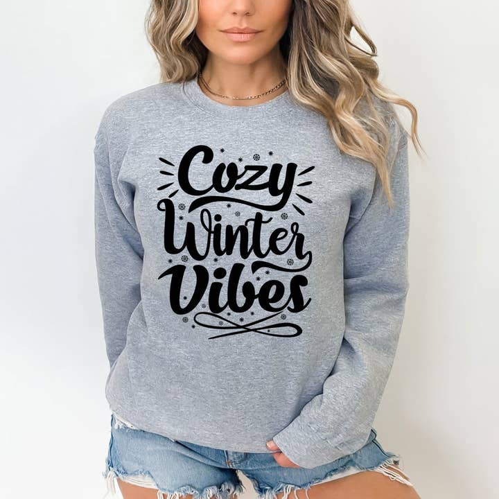 LA Shirt Company - Wholesale Graphic Sweatshirt - Unisex - Cozy Winter Vibes - Sweatshirt & Hoodie3