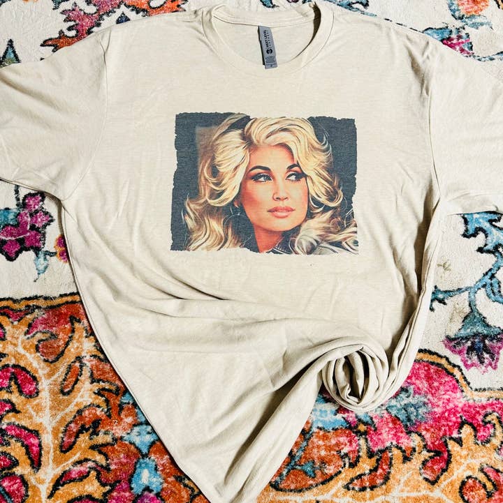 Dolly Portrait Graphic T-shirt for wholesale by Sweet Southern Wholesale