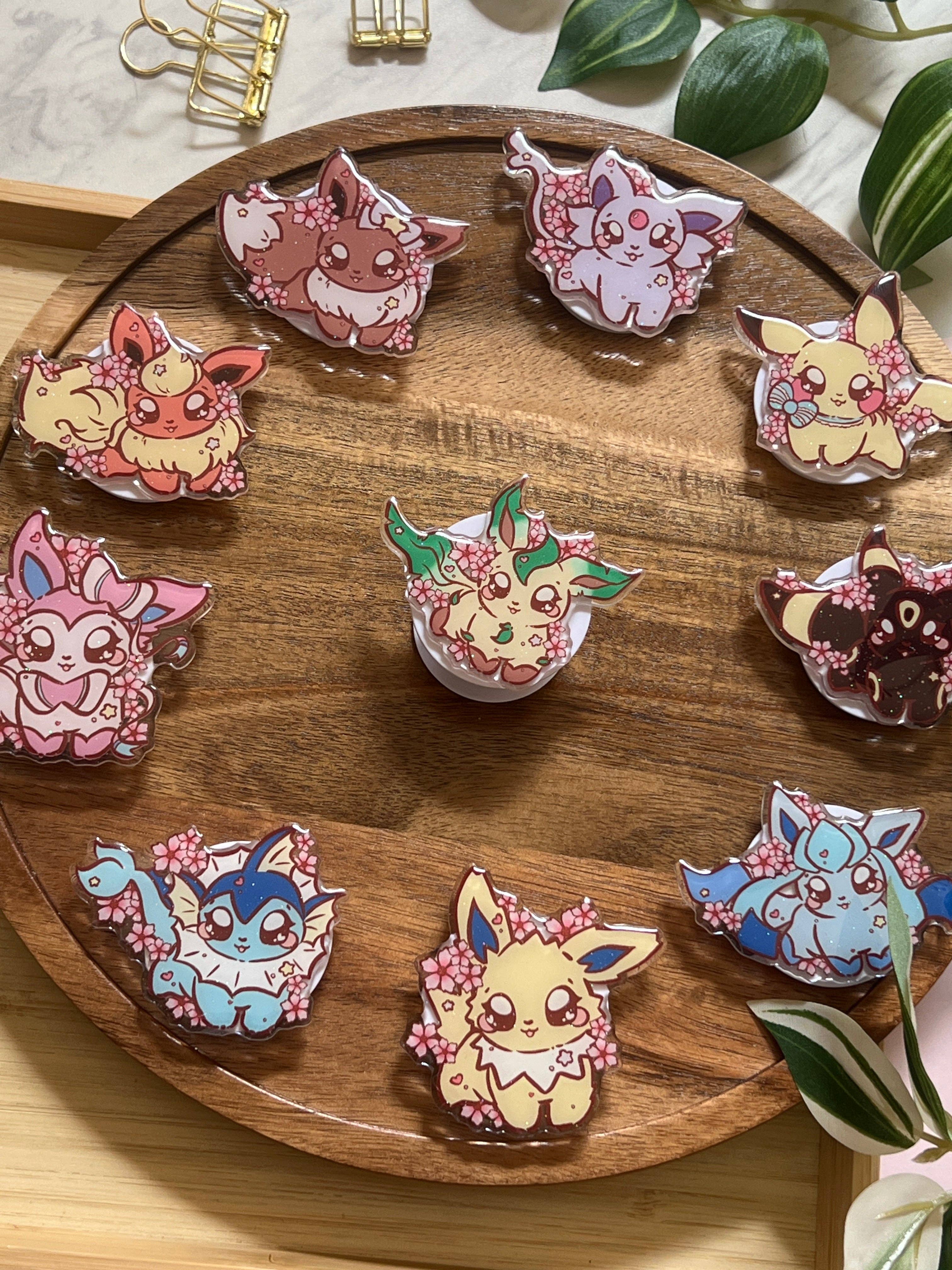 Peony Lee Art - Wholesale Phone Grip - Cherry Blossom Elemental Evolutions Glitter Epoxy Acrylic Phone Grips6