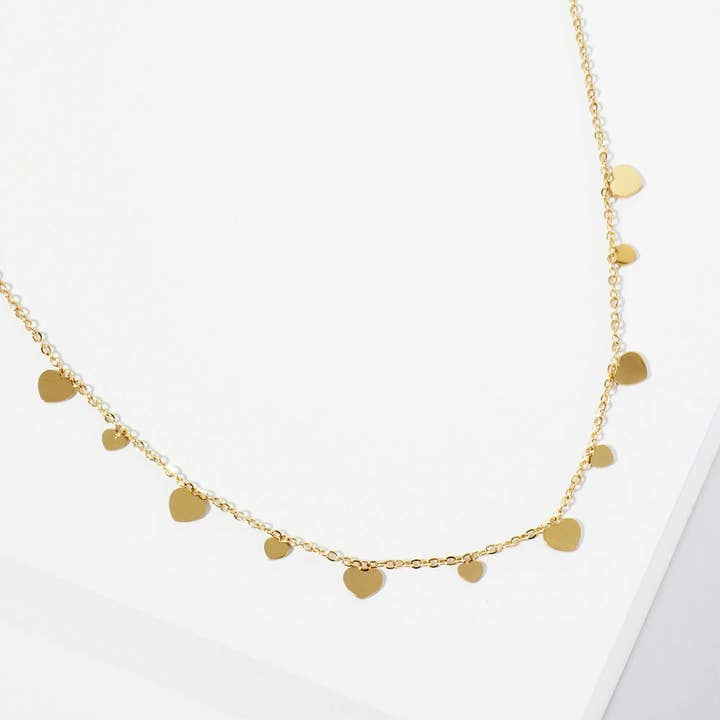 Wild Honey - Wholesale Pendant/Charm Necklace - Dynamic Heart Hypoallergenic Stainless Steel Necklace3