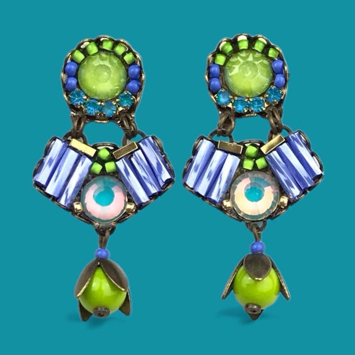 Thalassa crystal earrings for wholesale by melizijewelry