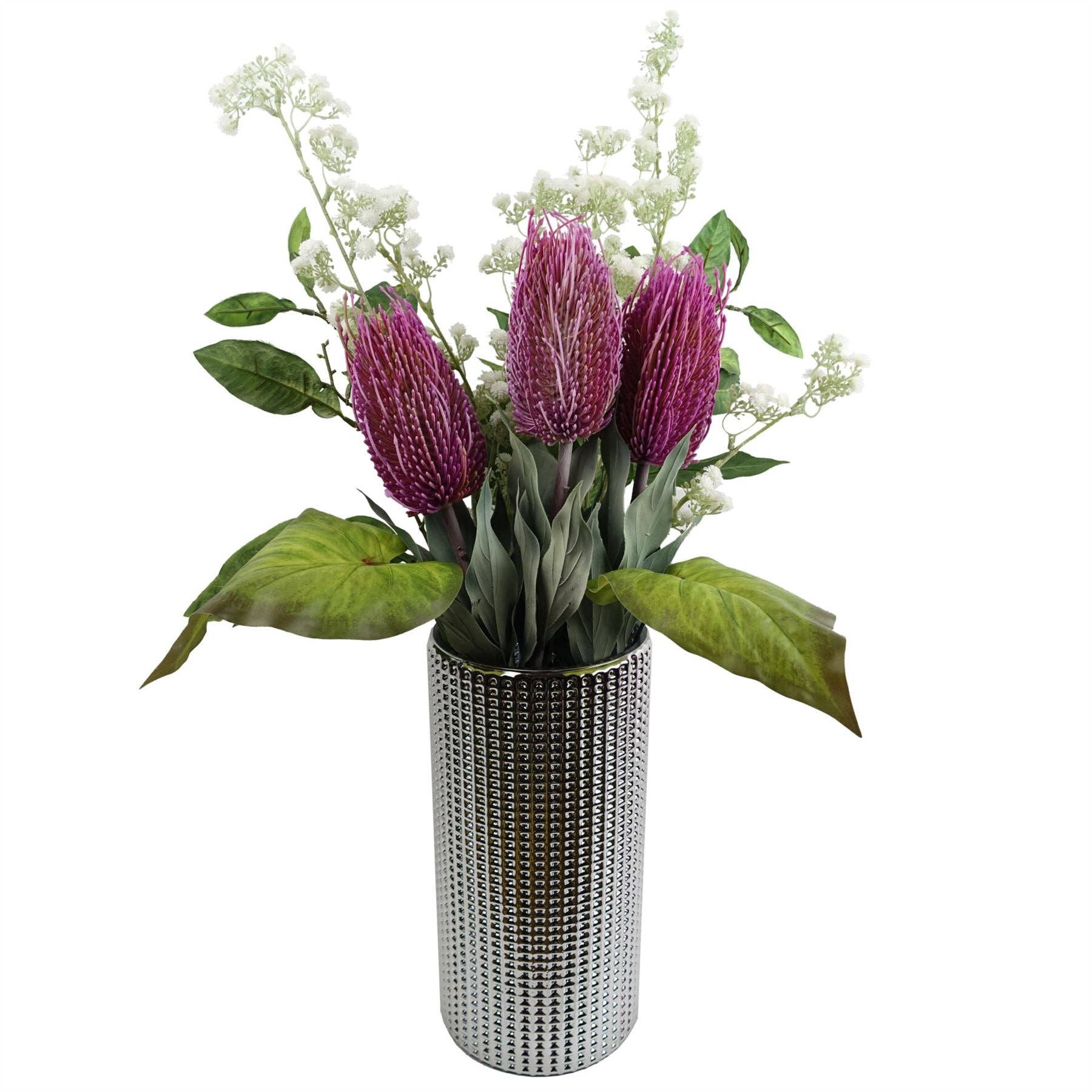 Leaf Design UK LTD – Flores artificiais por atacado – Kit com 6 hastes de gipsofila branca de 85 cm3