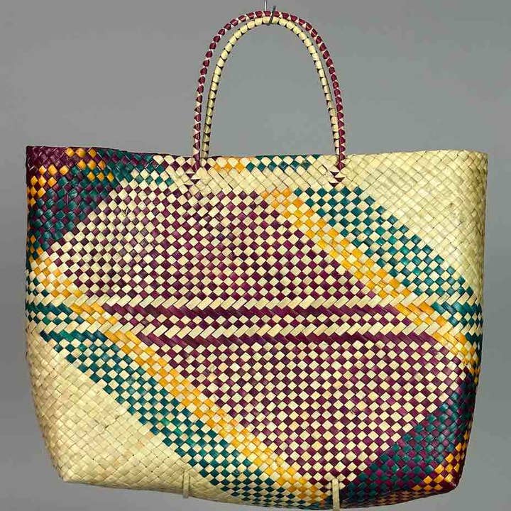 The Niger Bend - Wholesale Beach bag - Large Pandan Straw Beach Handbag-Philippines0
