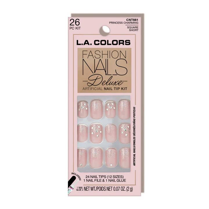 PINEAPPLE Beauty - Wholesale Press-On/Fake Nails - LA Colors CNT661 Princess Fashion Nails Deluxe Nail Tip - 3