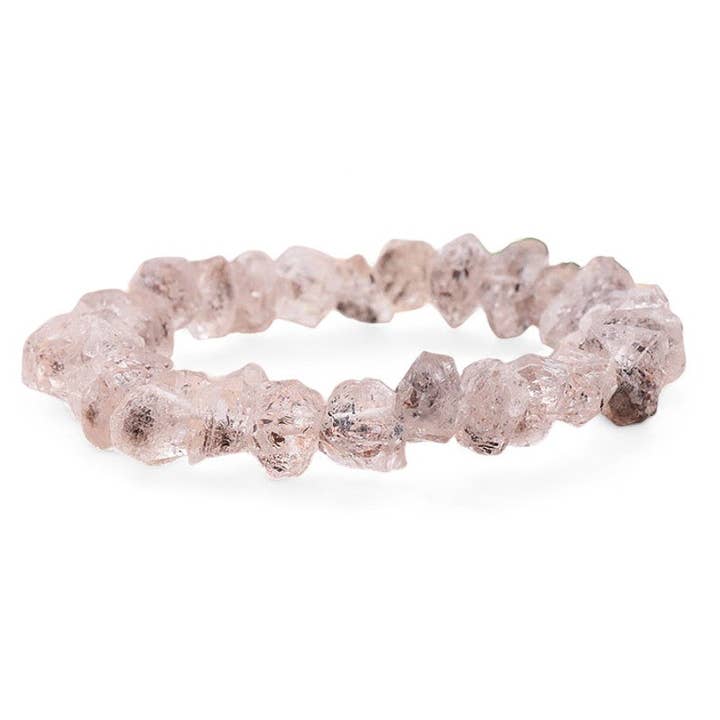 Herkimer-Kristallarmband Pakistan AA (barocke Perlen) für den Großhandel von La Boîte à Cailloux