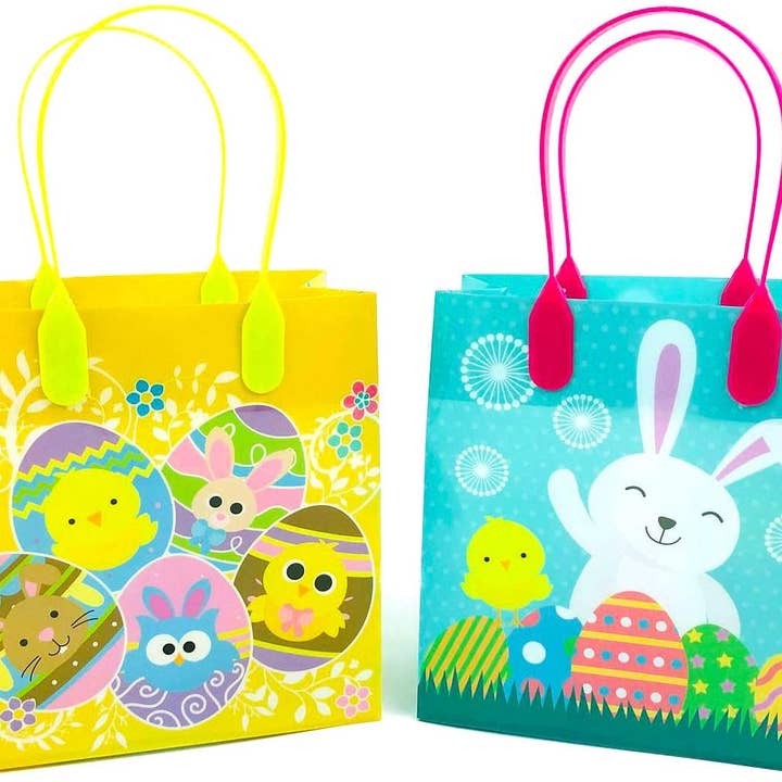 Tiny Mills - Wholesale Favor Bags - Easter Party Favor Bags Treat Bags, 12 Pack